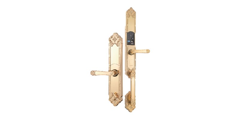 Khóa cửa đại sảnh Hubert HB DS77 Gold mạ vàng 24K