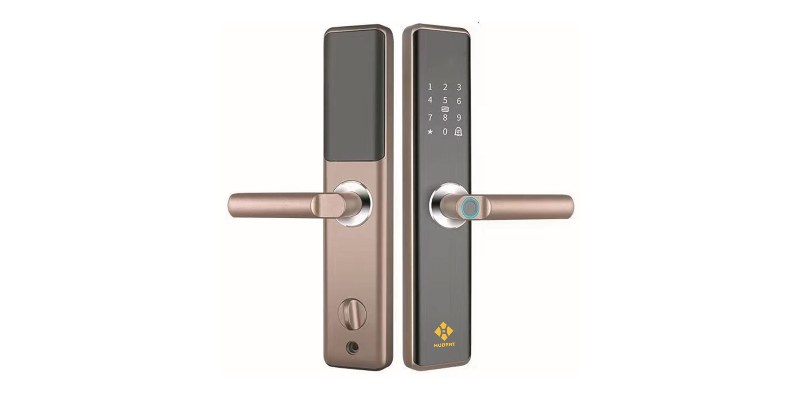 Khóa cửa vân tay Hubert HB CG59 Amber Gold